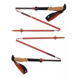 Black Diamond Bastones Senderismo Black Diamond Pursuit Flz Trekking Rojo Talla M-L