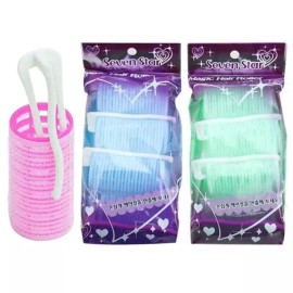 SS [에스에스_62]헤어롤 볼륨 찍찍이 구르프 그루프 4입 1P SS-62 Hair Roll Volume Bobby Pins Curler Group 4pcs 1P