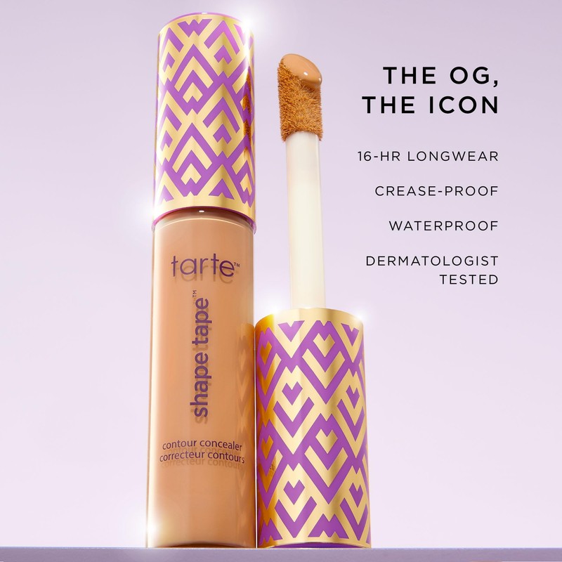 tarte shape tape concealer – Full Size-Coverage, Matte Finish for