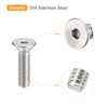 QUARKZMAN Pack of 25 #8-32x5/8 Inch Flat Countersunk Socket Cap