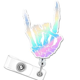 Lindo carrete de insignia de enfermera, retráctil, divertido esqueleto, radiología, insignias de rayos X, carretes, accesorios de identificación para enfermería, médico, estudiante, maestro, asistente