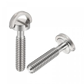 sourcing map Camera Tripod Screw 1/4 Inch Connector Mounting Screw Adapter Slotted 1.18 Inch Length for Camera Stand Microphone Holder Stainless Steel Pack of 2