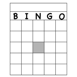 SHAPES ETC. 30 Pcs Blank Bingo Cards 7.5in x 9.5in Double Sided Unique Customizable Cards Make Your Own Classroom Learning Review Activities Teacher School USA Made