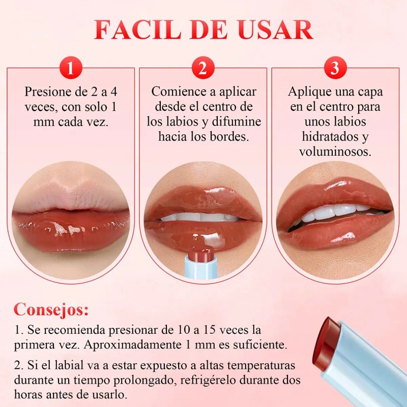 Labial Brillo De Prensa Lápiz Gloss Maquillaje