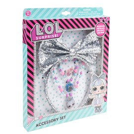 L.O.L HeadBands For Girls - Kids Headband Jewelry for Girls - Dress Up Set All in one Giftable Box - Headband - Play Jewelry Set - 4pc (Toddler Headband, Necklace, Dress Up Bracelet, Ring) Ages 3+