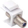 VCE Coax Keystone Jack Insert 3GHz Coaxial Cable Connector, F-Type
