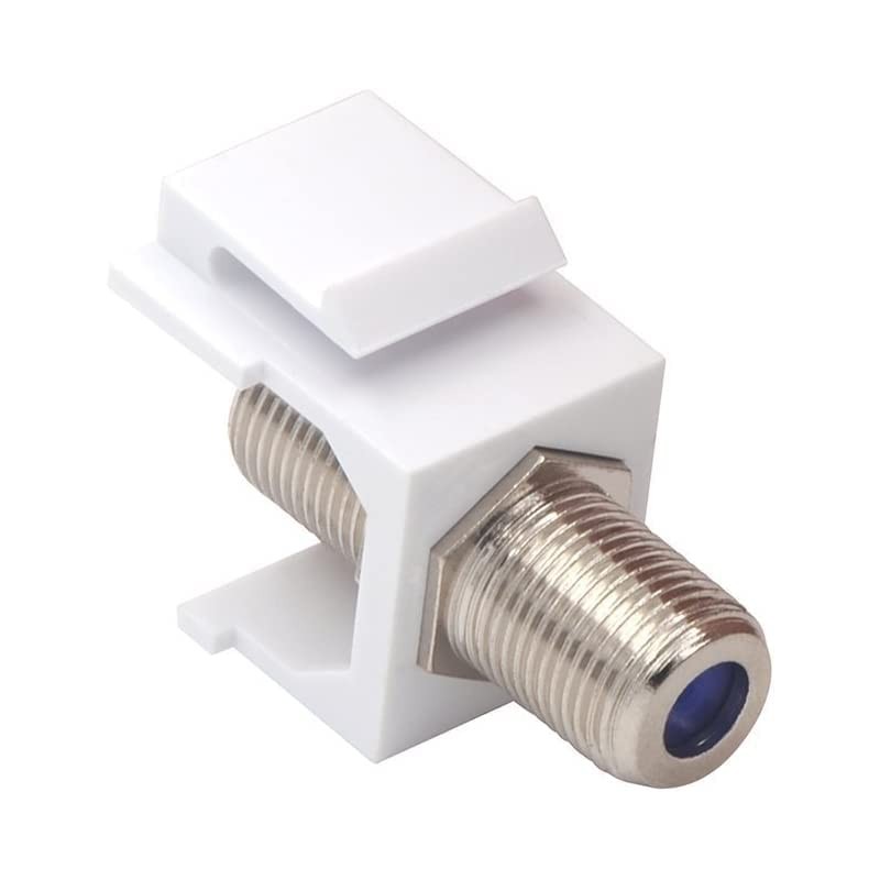 VCE Coax Keystone Jack Insert 3GHz Coaxial Cable Connector, F-Type
