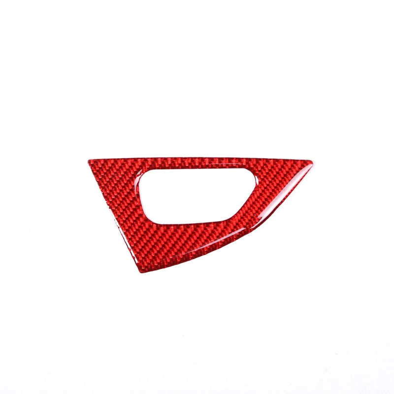 CSKT2022 Red Carbon Door Handle Lock Switch Button Cover Sticker