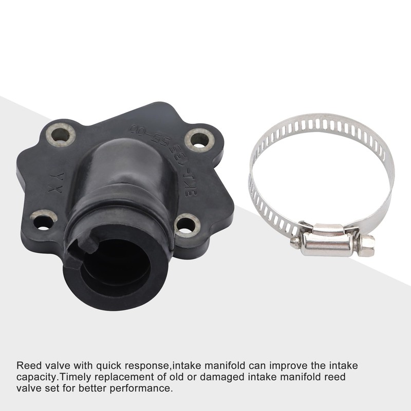 GOOFIT Motorcycle Intake Manifold+Reed Valve Replacement for JOG Vino Zuma