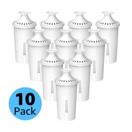 AquaCrest 10 Pack AquaCrest Replacement for Brita Classic Pitcher Water Filter AQK-06