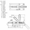 2 Pcs Toggle Latch Clamp Efficient Hold Down Clamp with