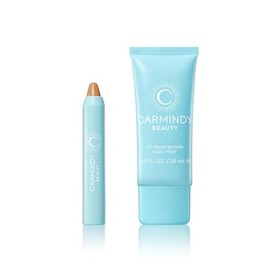 Scent Beauty Carmindy Conceal and Glow Bundle - Base Makeup Essentials Include Cream Concealer & Cream Primer - Women's Cosmetic Products & Makeup for Touch-Ups - Medium Tan
