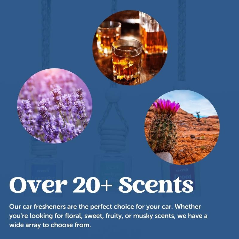 Scented Car Air Freshener - Long Lasting Car Diffuser -