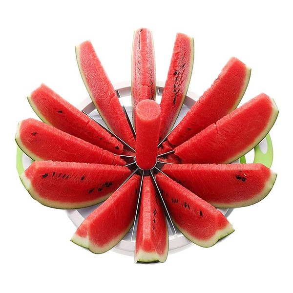 Modern Home Watermelon/Cantaloupe Melon/Fruit Slicing Tool - Medium Green