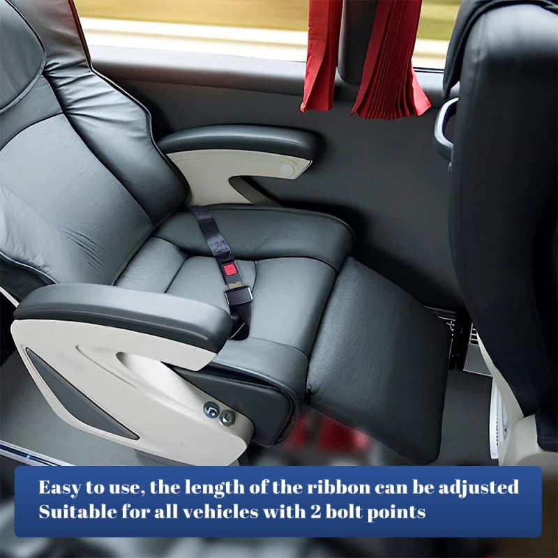 4 Set Seat Belt 2 Point Adjustable Retractable Car Single