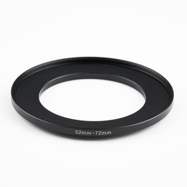 52mm to 72mm Step-Up Ring Filter Adapter,for All Brands UV ND CPL, Metal Ring Step-Up Rings Adapter Filter (52mm-72mm)