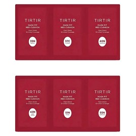 TIRTIR Mask Fit Red Cushion 6 Shade Trial Kit, Deep - 35N 37C 40N 43N 51N 55N