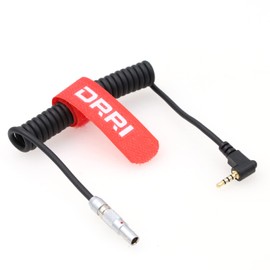 DRRI 4 Pin to 2.5mm MDVR Cable for BURRIS Optics BTS50/35 to MDVR Recording Device (Coiled Cable)