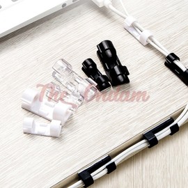 The Ondam Wire Organizing Clip Cable Fixing Cable Organizing Computer Selection So Black 5ea