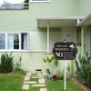Adfitjo No Soliciting Sign for House with Stake, 10"x 14"/28"