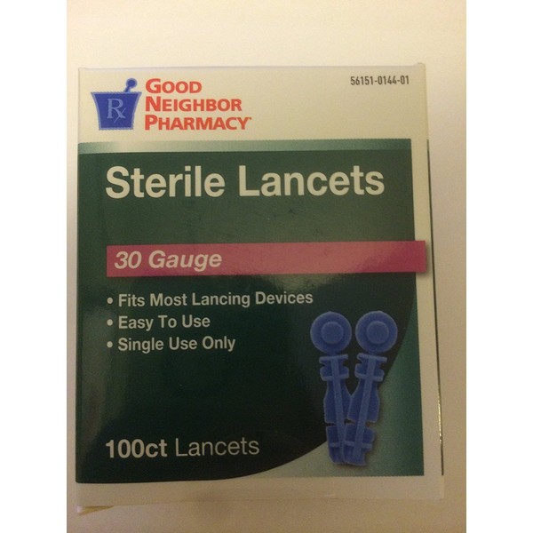 Good Neighbor Sterile Lancets 30 Gauge 100 Ct (Pack of 200 Lancets)