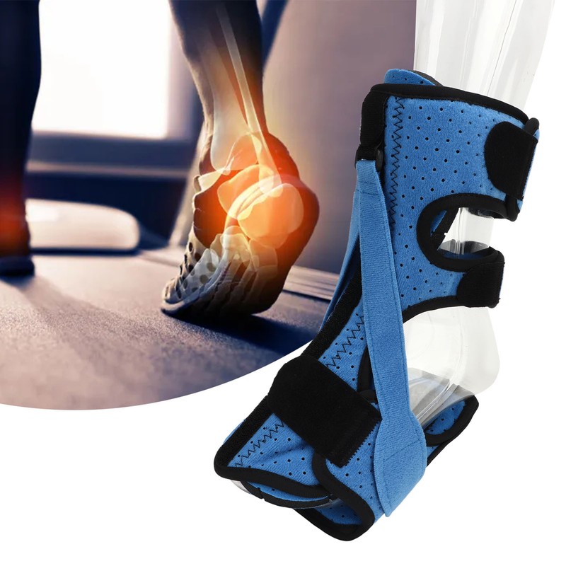 Foot Drop Splint Brace 3 Elastic Straps Soft Liner Foot