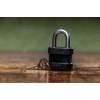 Blackout High-Security Laminated Steel Commando Lock Padlock - Anti-Pick Technology,