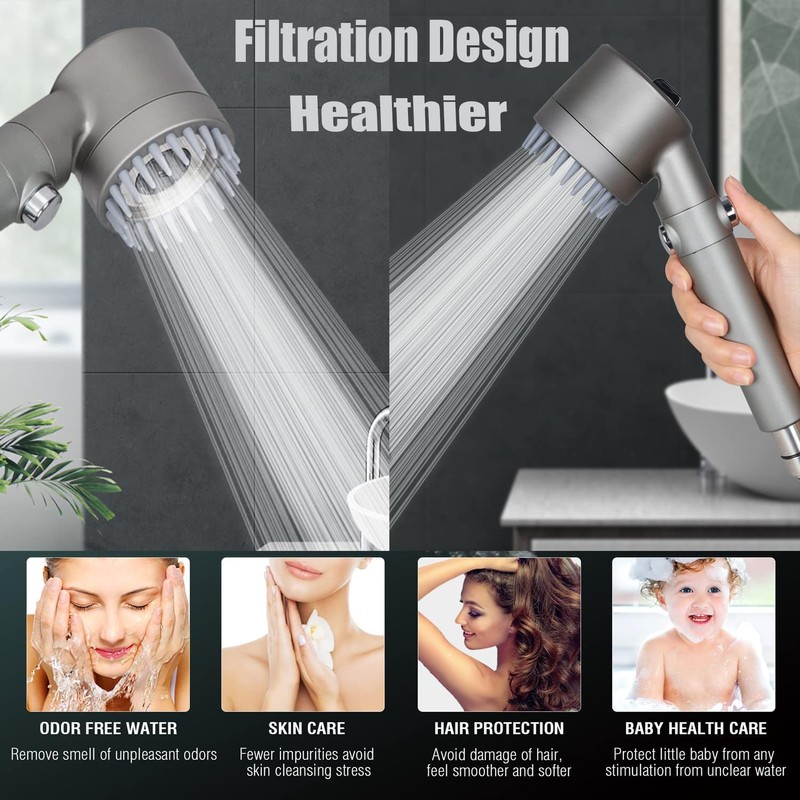 Shower Head with Handheld, Shower Heads High Pressure, High Flow