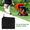 48 Inch Opening Black Nylon Wood Chipper Bag with Holes,