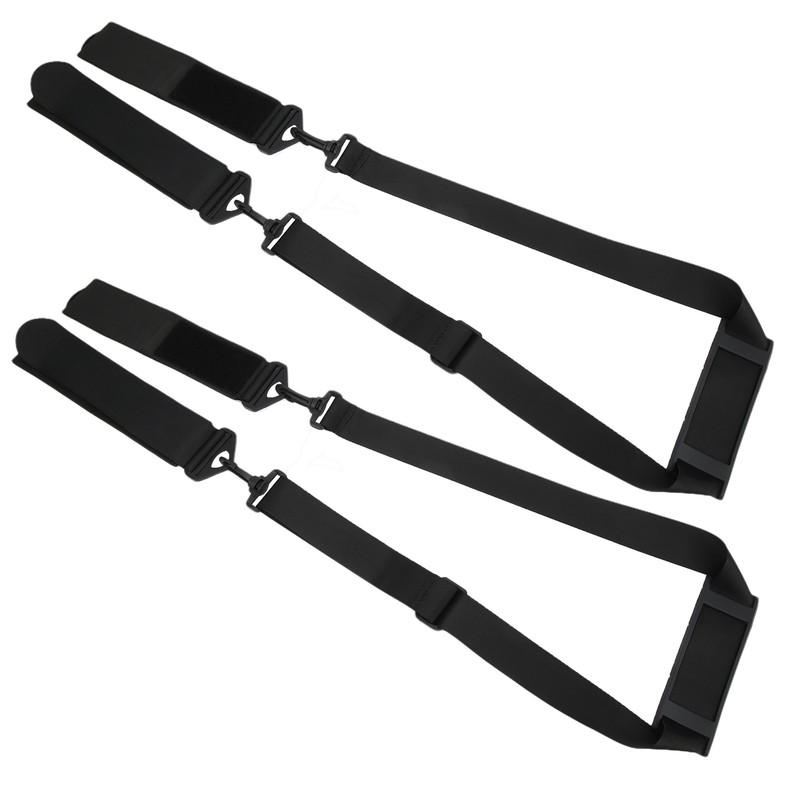 2Set Snowboard Shoulder Straps Handle Double Skis Fixing Strap Sleigh