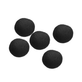 PATIKIL Wool Felt Balls Beads Wool Felting Pom 2cm 20mm Black for Home Crafts Handcrafts Project DIY Pack of 5