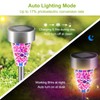 Solar Lights Outdoor Decorative, Solar Garden Lights Stakes, Flower Bed