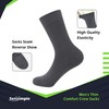 SERISIMPLE Viscose Bamboo Dress Men Sock Thin Soft Crew Anti