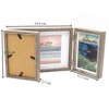 Smiling Art Foldable Photo Frame for 3 Landscape and Portrait