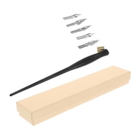 VILLFUL Dip Pen Kit Vintage Solid Wood Pen Gothic for Calligraphy Lettering Artistic Creations