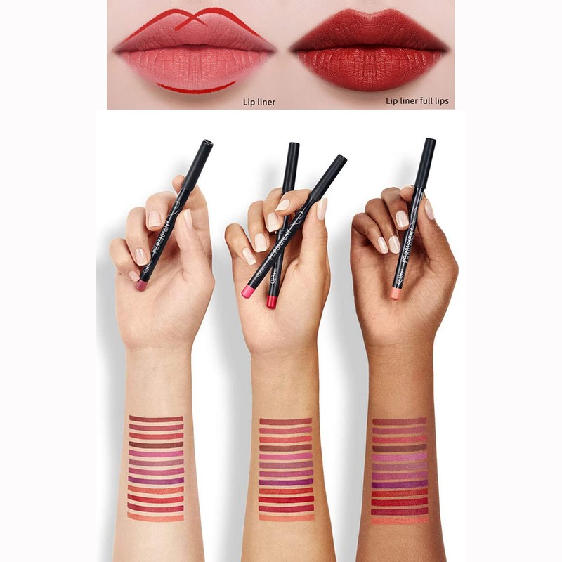 12 Pieces Professional Lipstick Set, Smooth Lip Contour Modelling Kit,