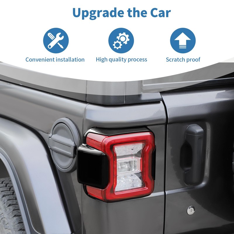 PDKLIN for Jeep JL Tail Light Cover Trim Panel for