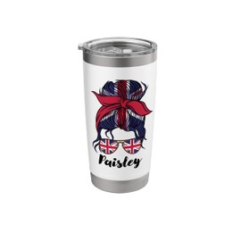 Paisley Girl, Paisley Mom, British Flag UK Stainless Steel Insulated Tumbler