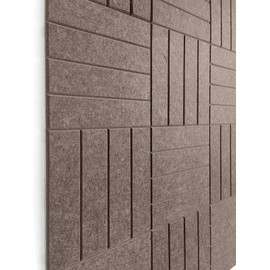 DECORITA Felt Bulletin Board Tiles | Modern Cork Board Alternative | Large Cork Boards for Walls | Aesthetic Felt Wall Panels for Office & Home Decor | Pinboard & Photo Board (12-Pack) | Desert Palm