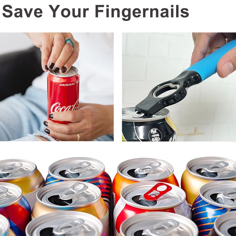 DUNLAGUE 2-Pack Soda Can Opener and Beer Bottle Opener Bartender
