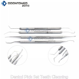 ODM 4 Pc Set Dog Teeth Cleaning Tool Dental Pick Probes New,PR-0027
