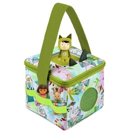 Bag for Toniebox and Hearing Figures, Carry Bag for Toniebox Starter Set Children's Songs Figures, Transport Bag for Toniebox Accessories, Flamingos