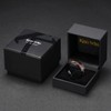 King Will Mens 8mm Black Tungsten Carbide Wedding Ring Rose