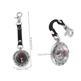 Mipcase Multi-Functional Portable Compass Keychain Zinc Alloy Navigation Tool for Outdoor Adventures Hiking Camping and Climbing