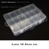 Incontesta Large 18 Grids Clear Plastic Organizer Box with Adjustable