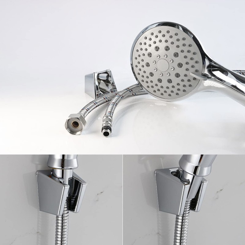 Shower Holder, KINHARD Silver Hand Shower Holder, Shower Head Holder