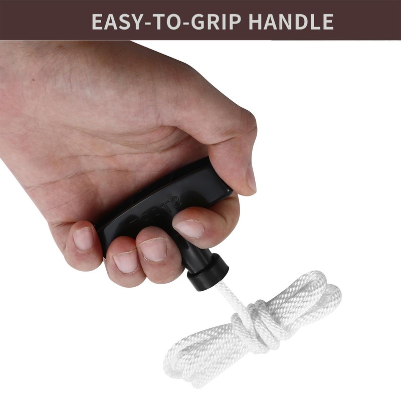 hiSpkNix 6-Pack 3.9ft Recoil Starter Rope with Handle – 4mm