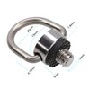 Foto&Tech Stainless Steel 1/4"-20 Rubber Padded D Ring Screw, D-Shaped