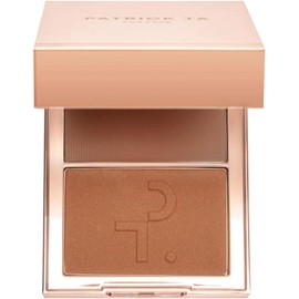 Patrick Ta Major Sculpt Creme Contour & Powder Bronzer Duo – Tono She’s Bronzed (Medio con subtono cálido) Dúo de contorno en crema y bronceador en polvo Acabado natural y esculpido profesional