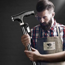 Elderly Cane Medical Elderly Foldable Cane Four Legs Elderly Gift Cane Foldable Four Legs Cane C LED